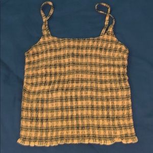 Black & Yellow Hollister Striped Tank